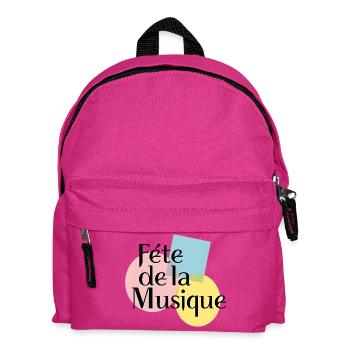 Pastel Music Festival - Kids' Backpack - fuchsia - Front