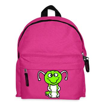 Chenille amicale douce et adorable sourit joyeuse bande dessinée - Sac à dos Enfant - fuchsia - Devant