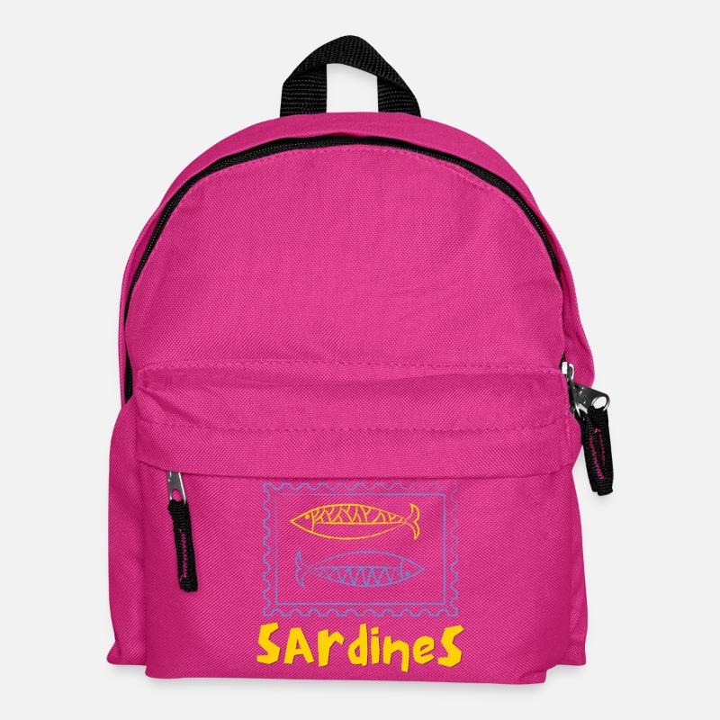 Sardinen-Dose - Kinder Rucksack - Fuchsia