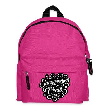 Junggesellen Crew - Kinder Rucksack - Fuchsia - Vorne