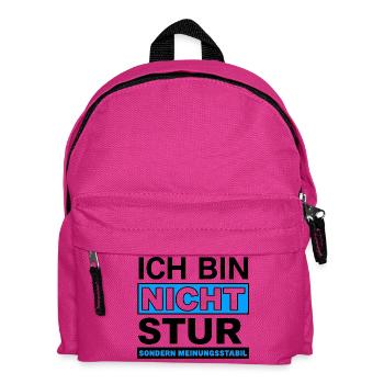Nicht, sondern Meinungsstabil - Kinder Rucksack - Fuchsia - Vorne