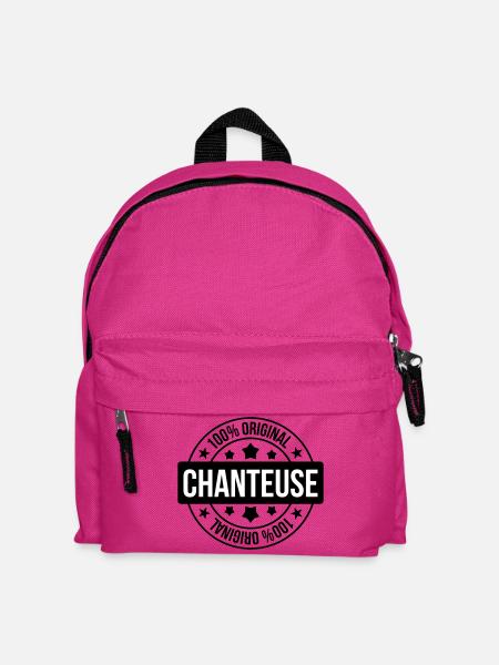 Singer - Singing - Song - Kids' Backpack - fuchsia