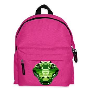 Krokodil Alligator Reptilien Kroko Liebe Krokodile - Kinder Rucksack - Fuchsia - Vorne