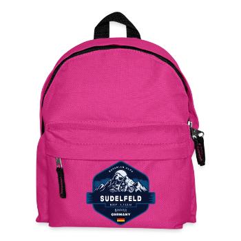 Sudelfeld Bayerische Alpen Bayern Deutschland Motorrad - Kinder Rucksack - Fuchsia - Vorne
