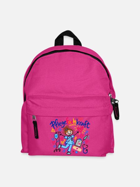 Pflegefachkraft Beruf Pflege Geschenk Doodle - Kinder Rucksack - Fuchsia