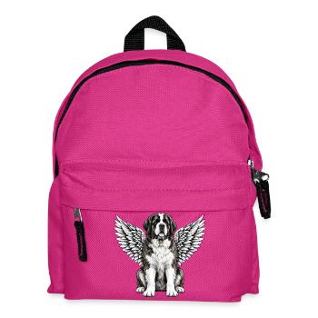 Berner Sennenhund Engel Abschied Flügel - Kinder Rucksack - Fuchsia - Vorne