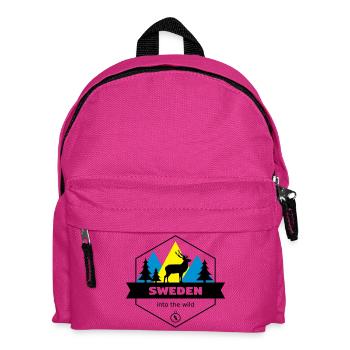 Schweden in die Wildnis - Kinder Rucksack - Fuchsia - Vorne