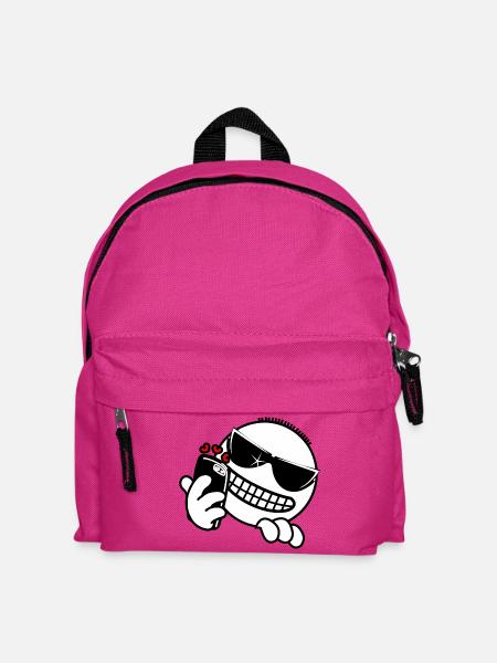 Hacker mit Telefon - Kinder Rucksack - Fuchsia
