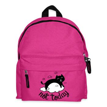 Not today, not today! funny cat humor - Kids' Backpack - fuchsia - Front