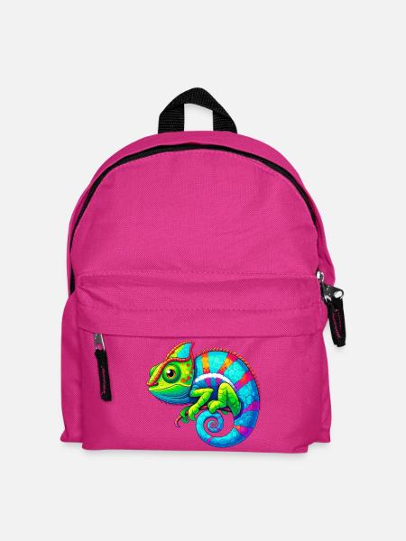 Chamäleon - Kinder Rucksack - Fuchsia