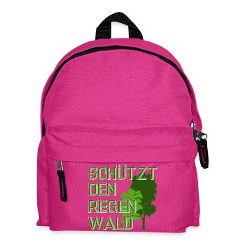 Protège la forêt tropicale - Sac à dos Enfant - fuchsia - Devant
