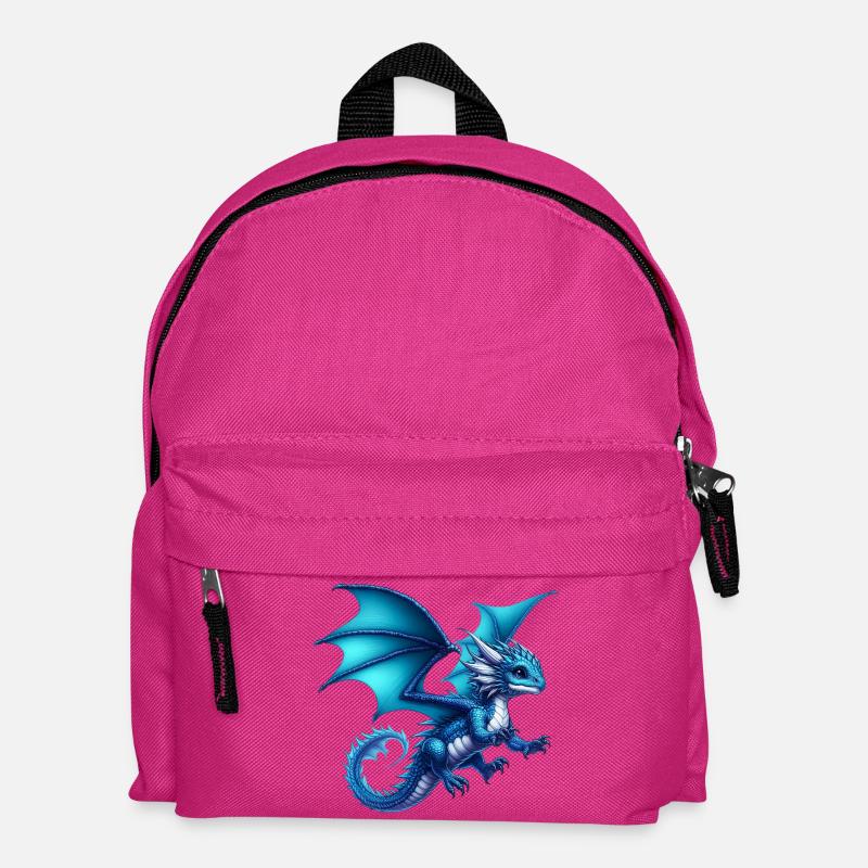 Drache - Kinder Rucksack - Fuchsia