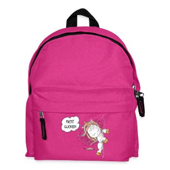 Guck Guck Regenbogen Einhorn Fantasy - Kinder Rucksack - Fuchsia - Vorne