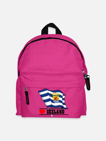 Flagge Zeeland Herz ZEELAND - Kinder Rucksack - Fuchsia