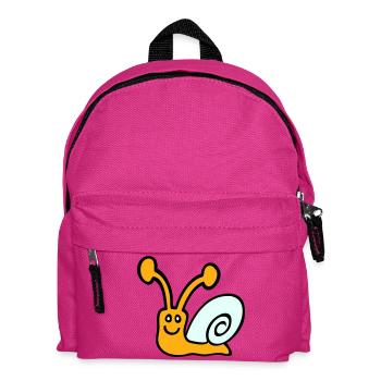 Schnecke Schneckenhaus niedlich süß glücklich Cool - Kinder Rucksack - Fuchsia - Vorne