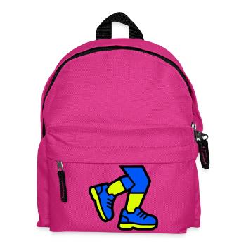 Dynamische Läufer Beine Joggen - Kinder Rucksack - Fuchsia - Vorne
