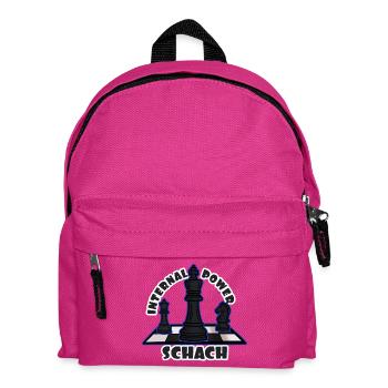 Schach: Geistige Stärke - Kinder Rucksack - Fuchsia - Vorne