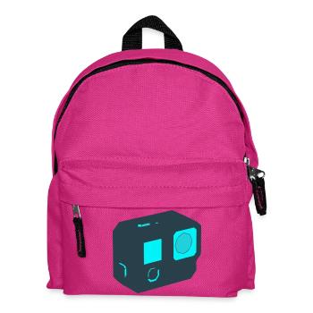 Action Camera Drone Icon - Kids' Backpack - fuchsia - Front