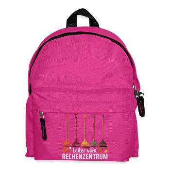 Rechenzentrum Gärtner Garten Gartenarbeit - Kinder Rucksack - Fuchsia - Vorne