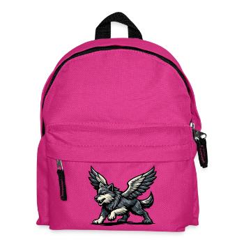 Flügelwolf Majestätisch - Kinder Rucksack - Fuchsia - Vorne