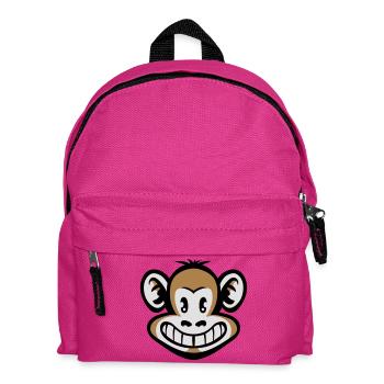 Tête de singe cartoon flex - Sac à dos Enfant - fuchsia - Devant