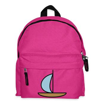 Sailboat - Kids' Backpack - fuchsia - Front
