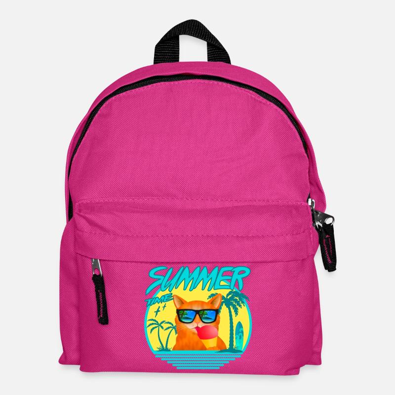 SUMMERCAT WITH ICE - Kids' Backpack - fuchsia