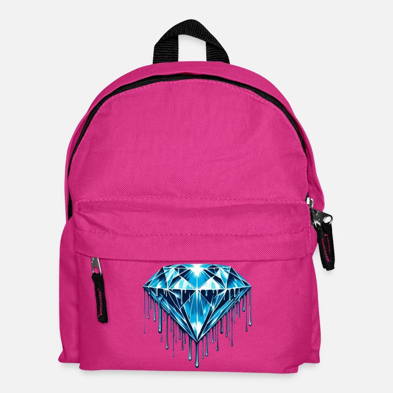 Diamant - Kinder Rucksack - Fuchsia