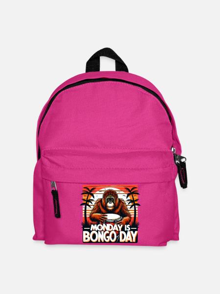Bongo Trommler - Kinder Rucksack - Fuchsia