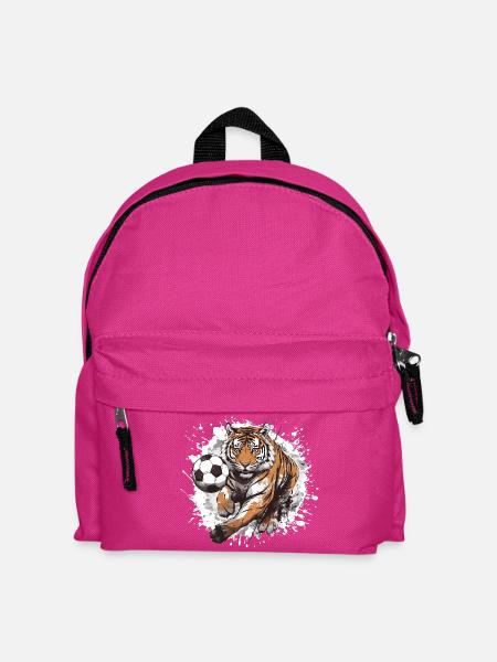 Tiger Fussball Team - Kinder Rucksack - Fuchsia