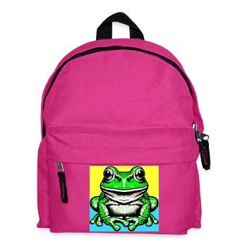 Frosch - Kinder Rucksack - Fuchsia - Vorne