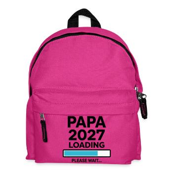 Daddy-to-be 2027 Loading - Kids' Backpack - fuchsia - Front