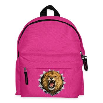 Ruige Leeuw perce le papier - Sac à dos Enfant - fuchsia - Devant