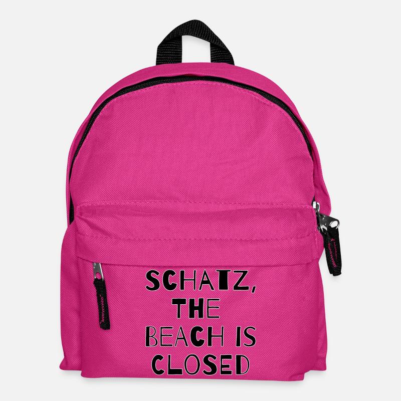 SCHATZ,THE BEACH IS CLOSED  - Kinder Rucksack - Fuchsia