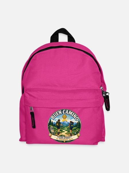 Buen Camino- Jakobsweg - Kinder Rucksack - Fuchsia