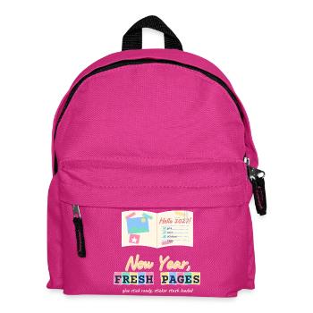 Neujahr Frische Seiten Junk Journal Scrapbooking - Kinder Rucksack - Fuchsia - Vorne