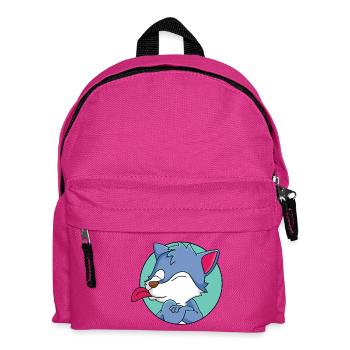 Frecher kleiner Wolf - Kinder Rucksack - Fuchsia - Vorne