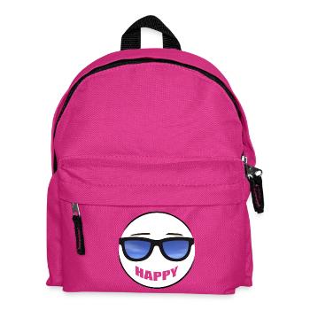 HAPPY - immer gut drauf | smile - Kinder Rucksack - Fuchsia - Vorne
