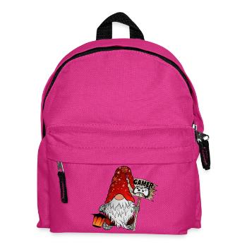 Gamer Wichtel Christmas Gnom - Kinder Rucksack - Fuchsia - Vorne
