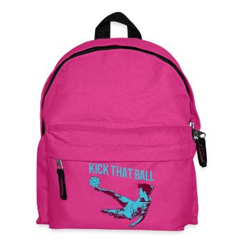Fußballjunge - Kinder Rucksack - Fuchsia - Vorne