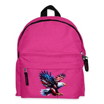 Adler Flagge USA USA Amerikanisch - Kinder Rucksack - Fuchsia - Vorne