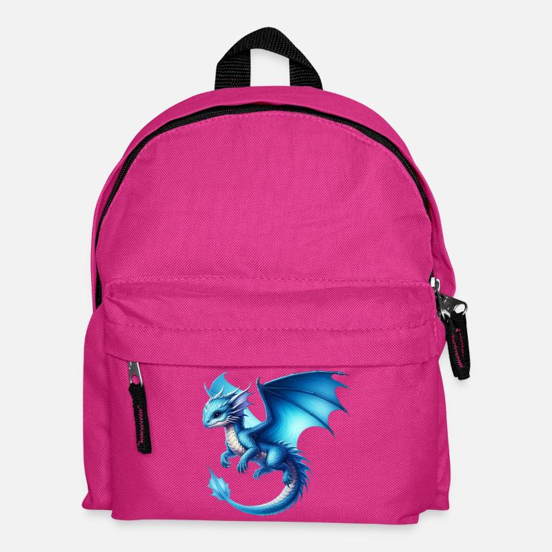 Drache - Kinder Rucksack - Fuchsia