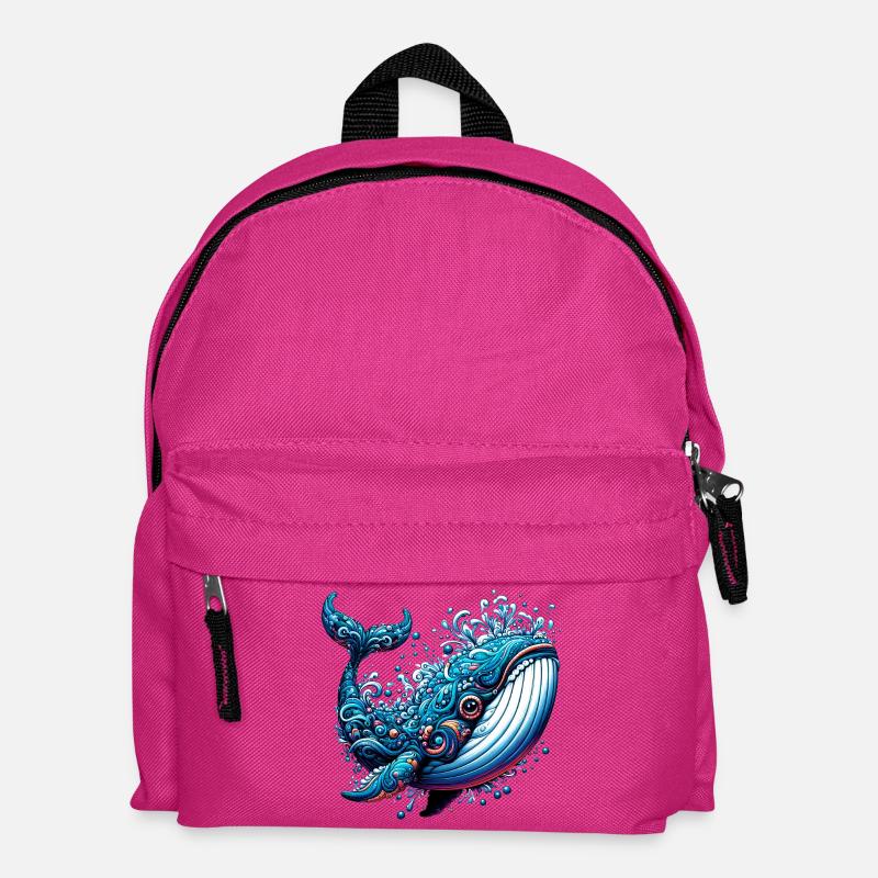 Whale - Kids' Backpack - fuchsia