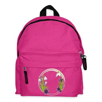 Perce-neige et crocus – Couronne au printemps - Sac à dos Enfant - fuchsia - Devant