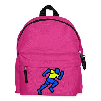 Fast Polygon Runner Marathon Team - Kids' Backpack - fuchsia - Front