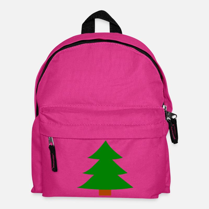 Weihnachtsbaum Silhouette - Kinder Rucksack - Fuchsia
