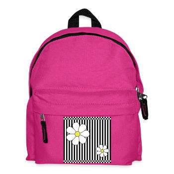 Stripes & Flowers - Kinder Rucksack - Fuchsia - Vorne