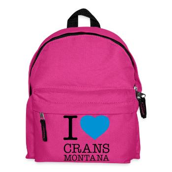 I LOVE CRANS-MONTANA - Kinder Rucksack - Fuchsia - Vorne