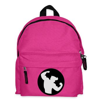 Bodybuilding Muskelprotz 2farbig - Kinder Rucksack - Fuchsia - Vorne