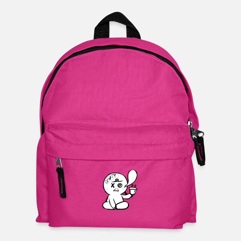 Empty brain - Kids' Backpack - fuchsia